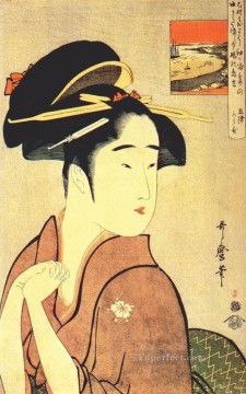 Kitagawa Utamaro Painting - the geisha kamekichi Kitagawa Utamaro Ukiyo e Bijin ga